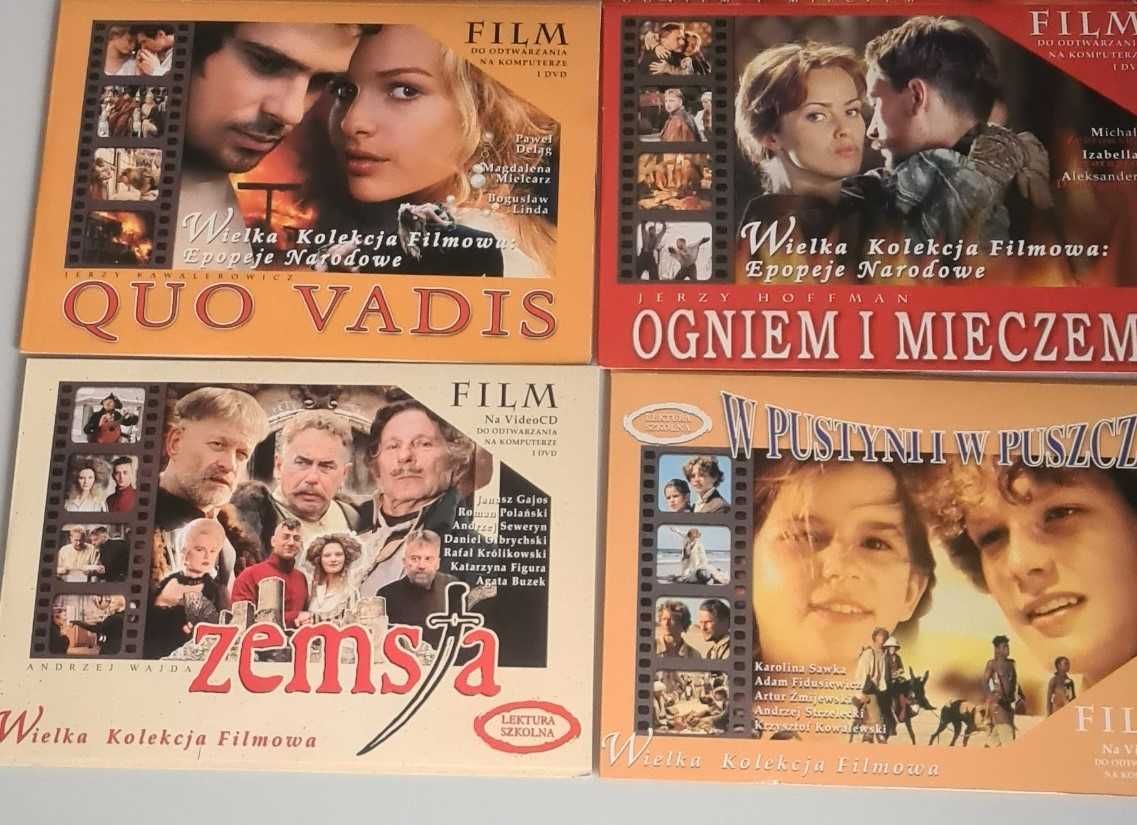 Lektury szkolne,filmy na  DVD