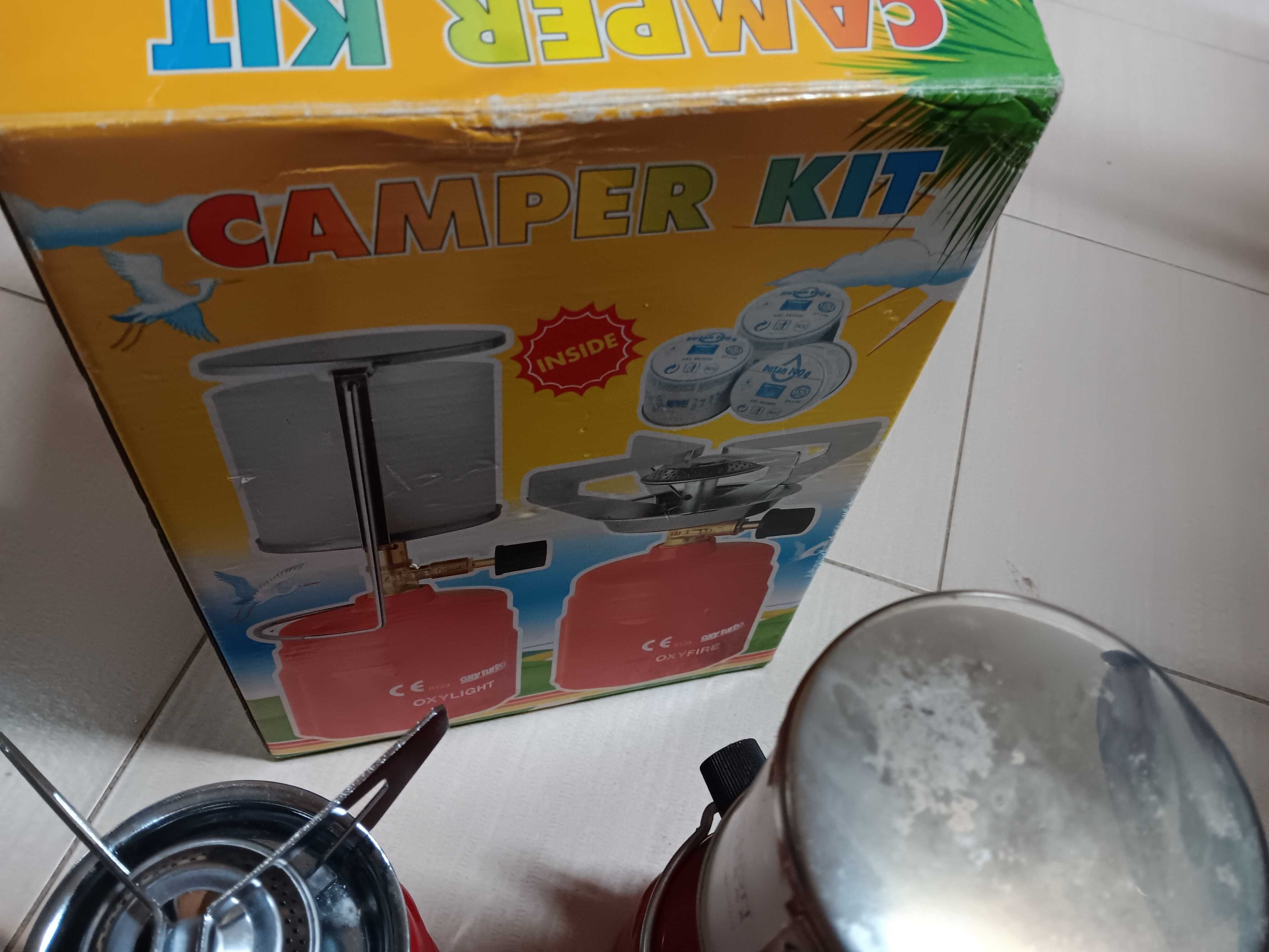 Candeeiro e fogão campismo Oxyturbo Novo -Camper Kit