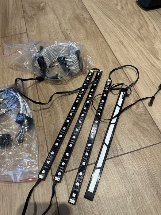 комплект RGB підсвітка ПК , VGA+MB,  кутовий ATX 90* + RGB в корпус