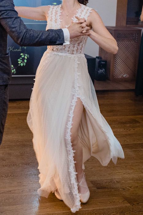 SUKNIA ŚLUBNA boho rustykalna r.36/38+WELON Elizabeth Passion 4420 ORG