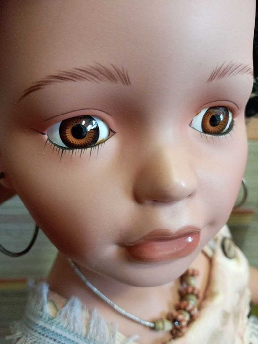 Фарфоровая кукла порцелянова керамічна лялька з глини