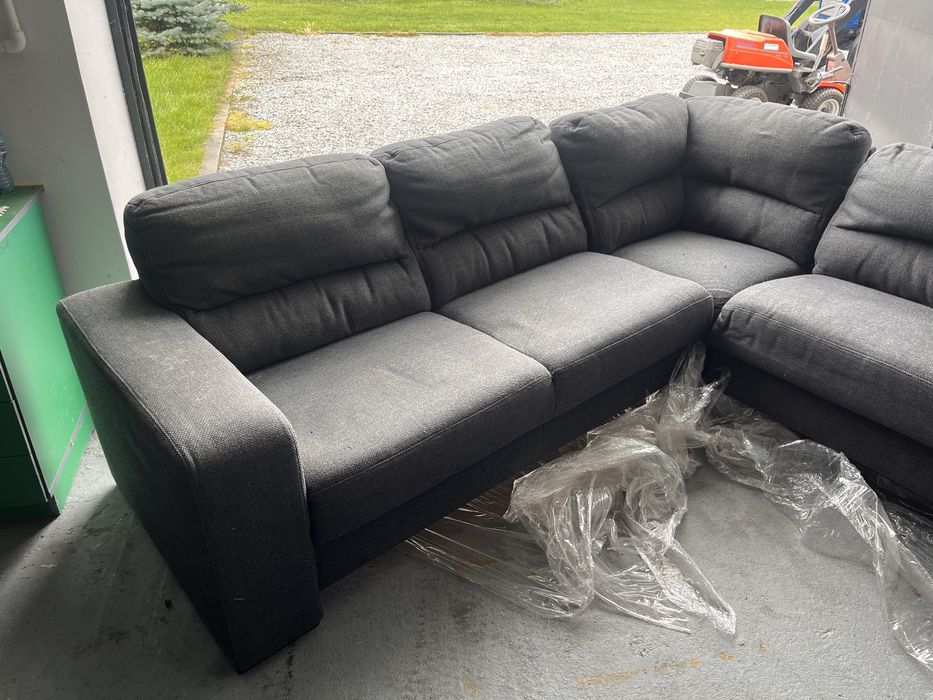 Sofa rozkładana szary narożnik 270x248 cm