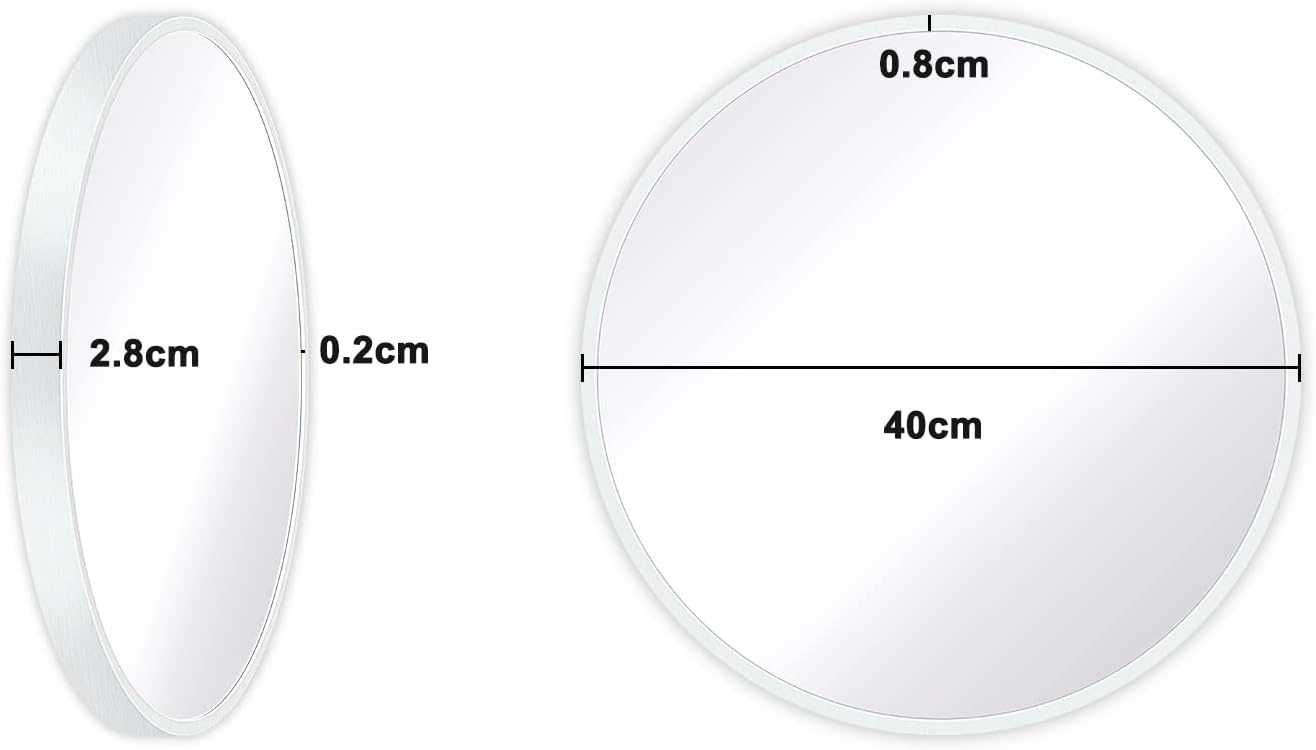 Nowe lustro okrągłe / lusterko / 40 cm / szkło hartowane !2609!