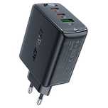 Acefast szybka ładowarka sieciowa GaN (2xUSB-C / USB-A) PPS / PD / QC4