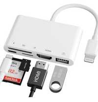 Adapter wielofunkcyjny 5 w 1 iPhone na HDMI USB
