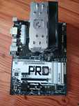Материнська плата am4 asrock ab350 pro 4 + ryzen 3 1200 без башні
