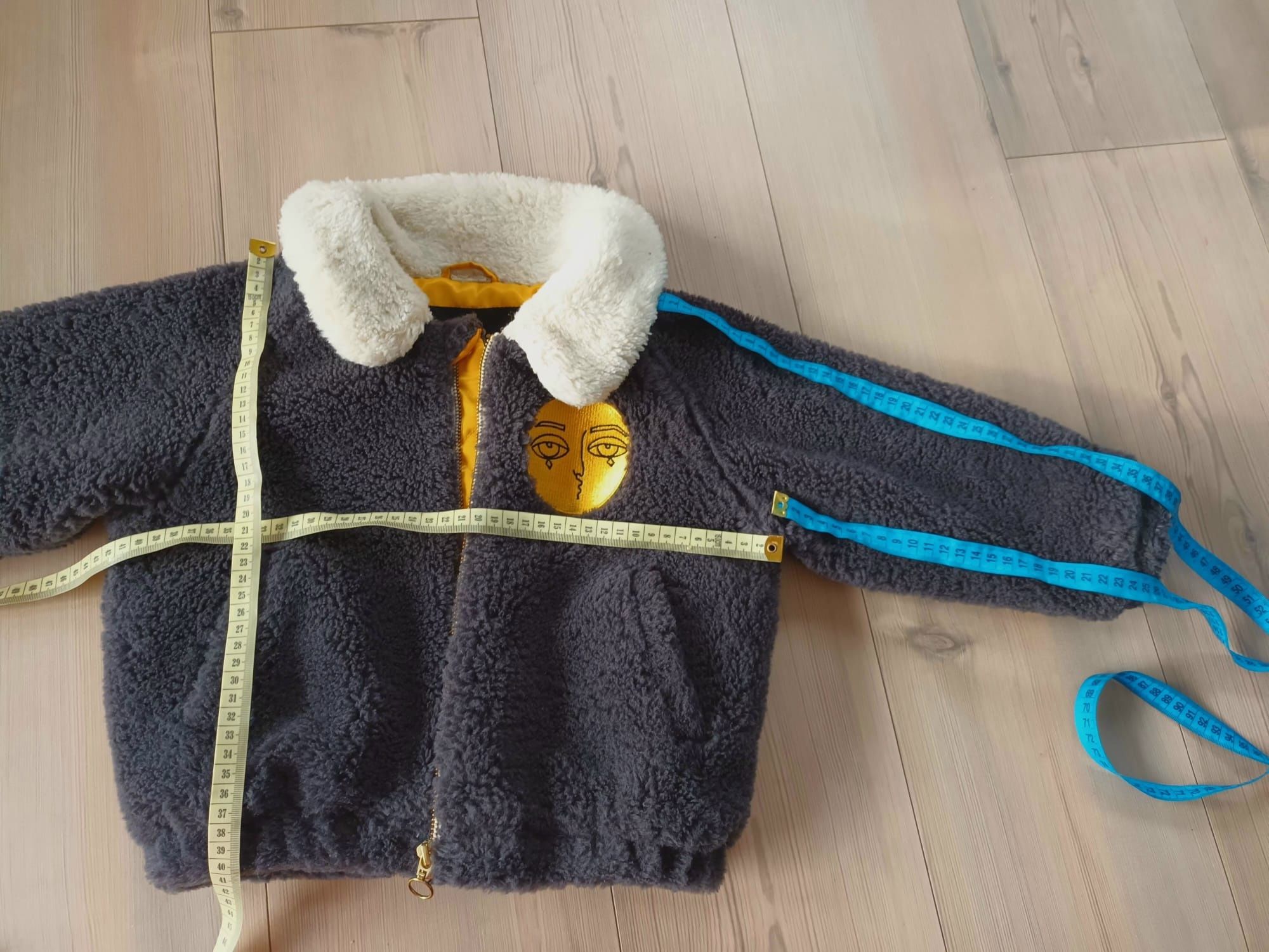 Mini Rodini faux fur Aviator kurtka kożuszek futerko 104/110 jacket