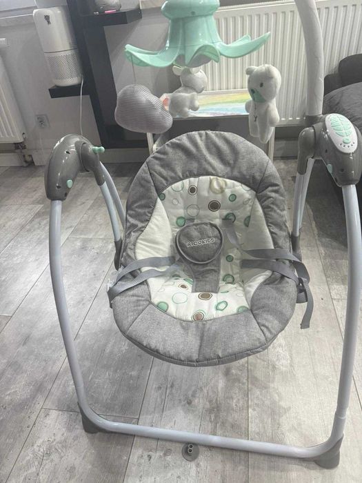 Leżaczek bujaczek automatyczny z muzyką Premium ricokids