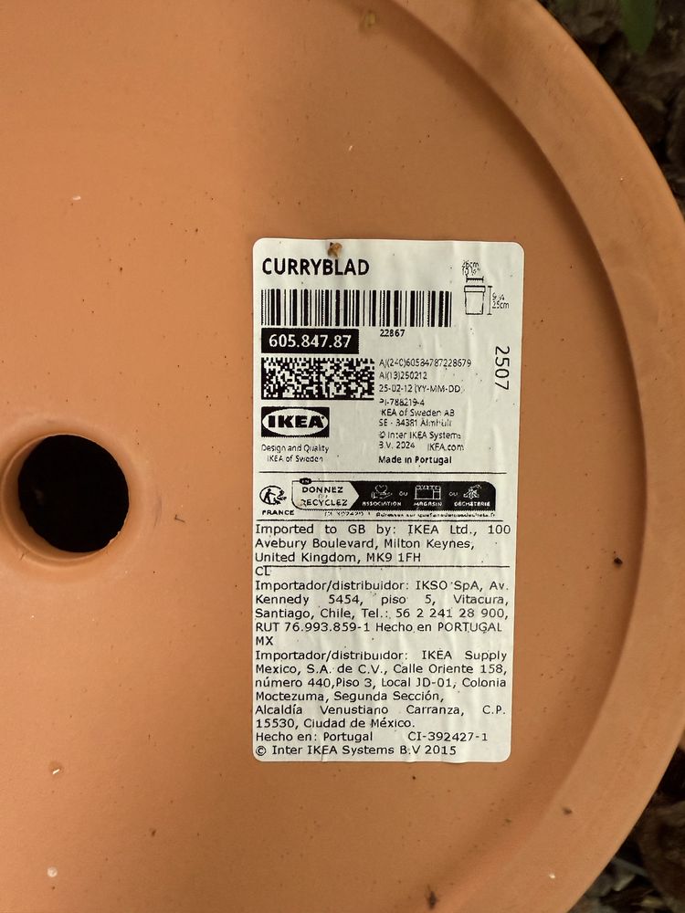Donice gliniane IKEA CURRYBLAD