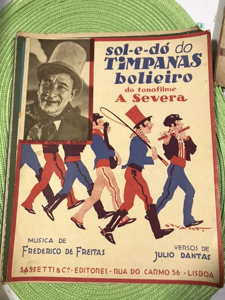 Pecas raras pauta de musicas anos  30/30/40