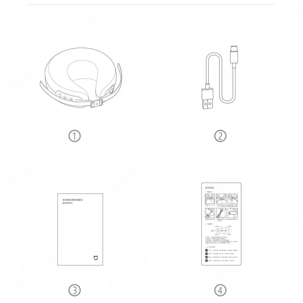 Массажер для шеи Xiaomi MiJia (MJNKAM01SKS) Без розничной упаковки!
