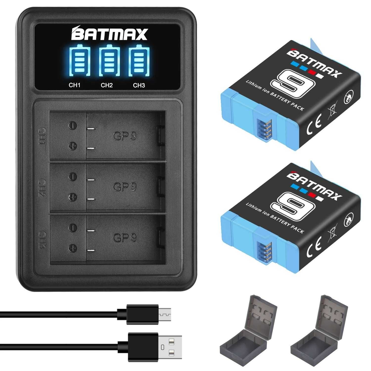 (NOVO) Bateria GoPro 9 / 10 / 11 / 12 Batmax 1800mAh