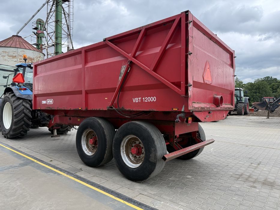 Przyczepa INTHO 12 VBT tandem wywrot podwyższony
