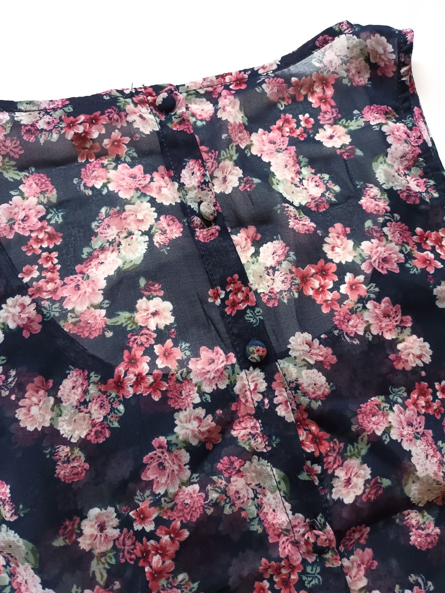 Blusa sem mangas floral