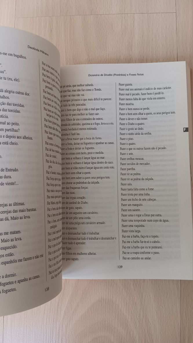 Dicionário de Ditados(Provérbios) e frases feitas, Deolinda Milhano