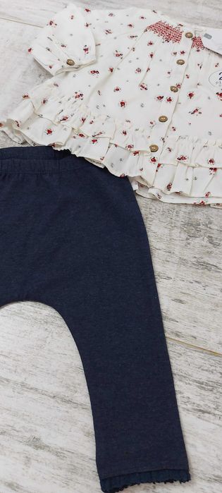 Komplet Bluzka+Legginsy Next Baby 68cm 3-6mcy Nowy