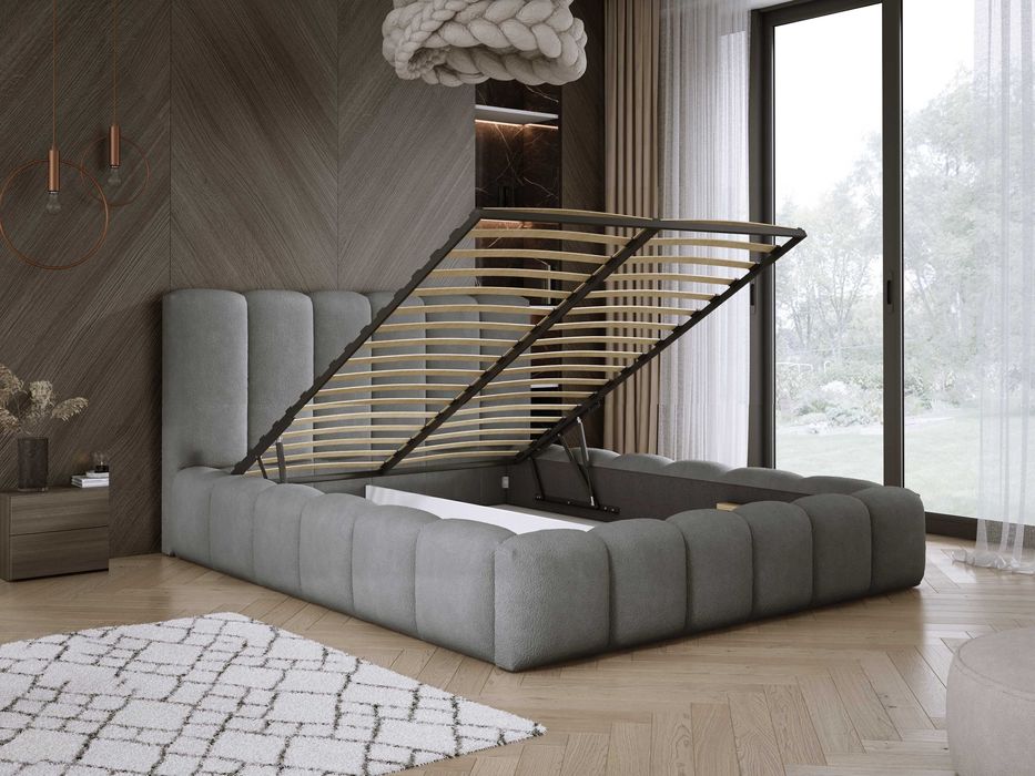 Łóżko Sypialnianie z Pojemnikiem + stelaż metalowy Sydney PRODUCENT