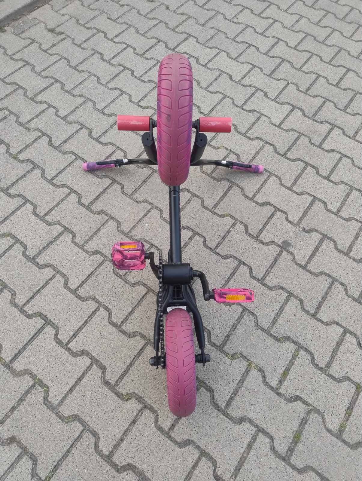 Mini BMX Invert różowo-czarny