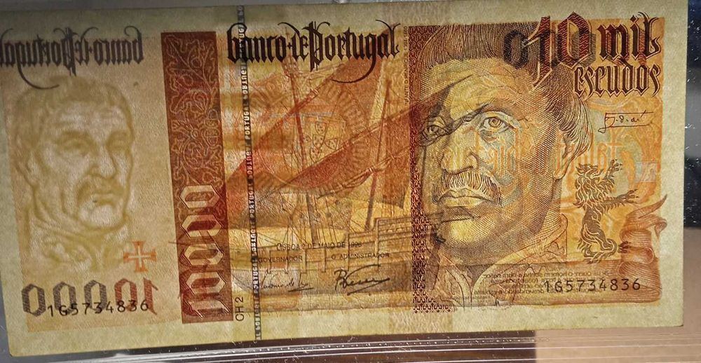 Nota 10 mil escudos 1996 Infante D. Henrique - Envio Gratis