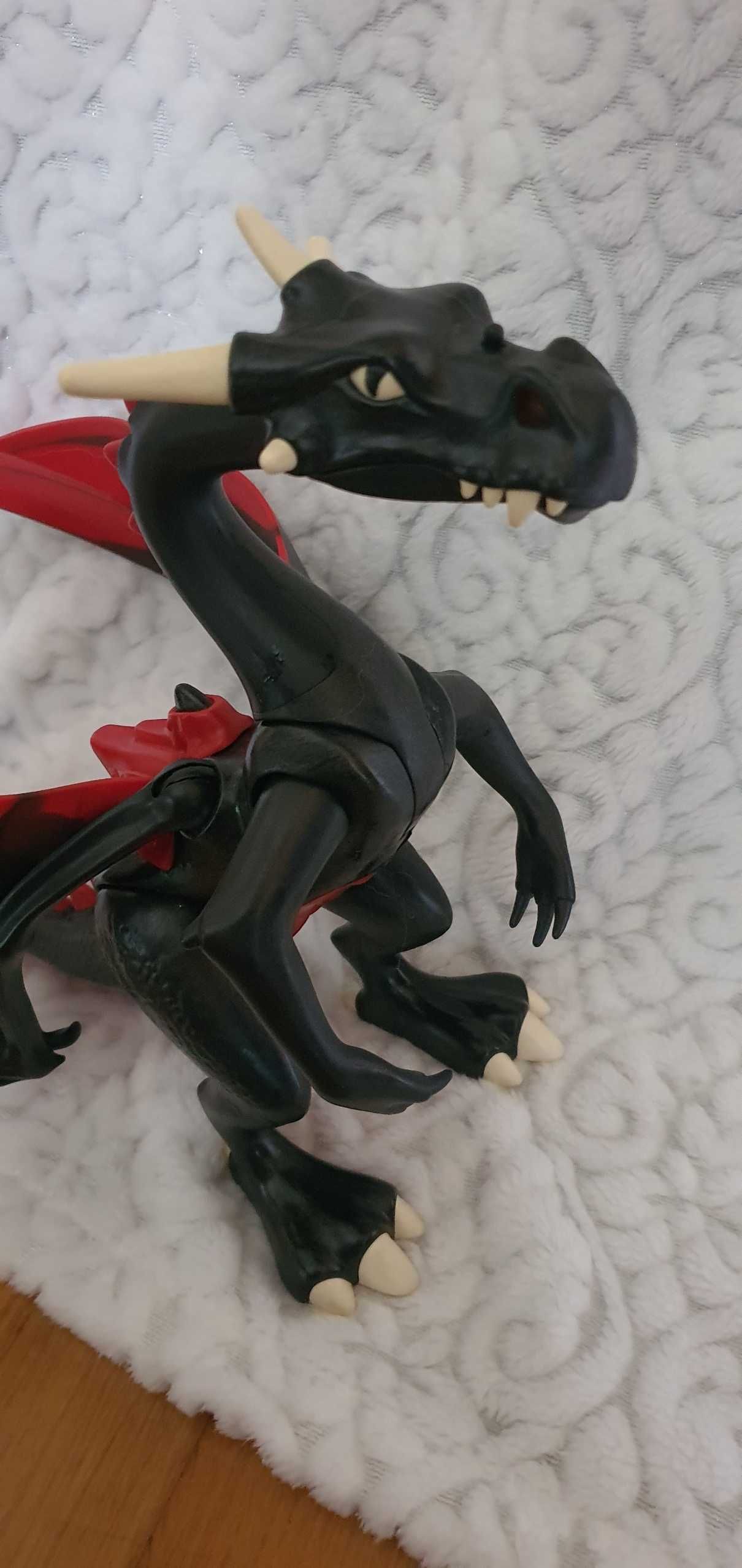 Dragão Gigante com Fogo Preto e Vermelho Playmobil LED