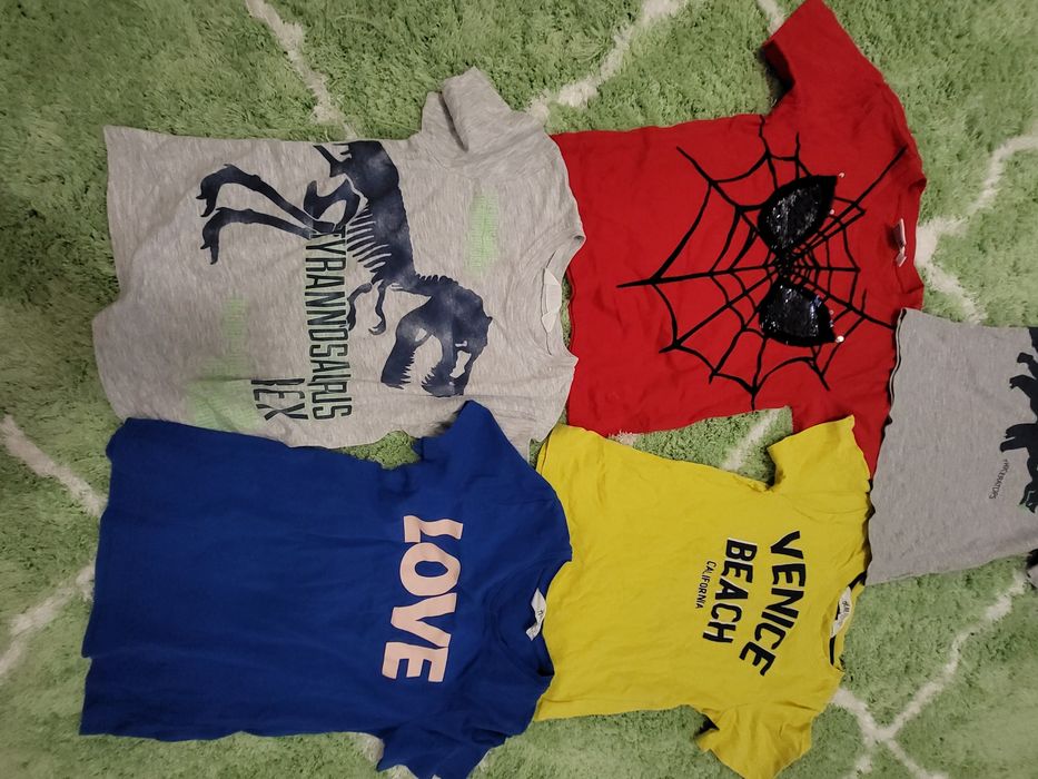 Koszulki dla chłopca roz.110/116 h&m smyk