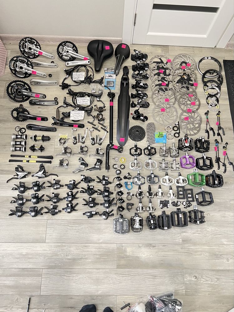 Шатуны/манетки/Перемикачі/Тормоза/Shimano/Acera/Alivio/Deore/Slx/XT