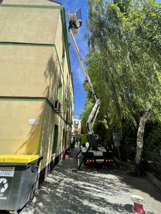 Usługi / wynajem podnośnikiem koszowym, zwyżką 18m