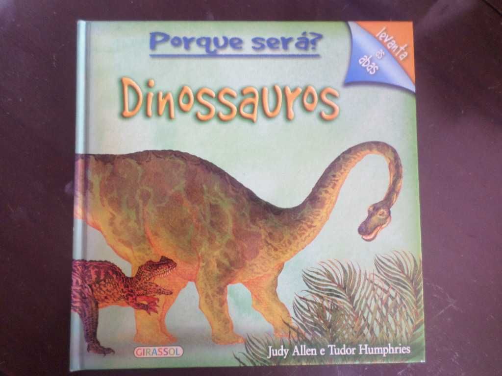 Livros infantis, dinossauros e outros