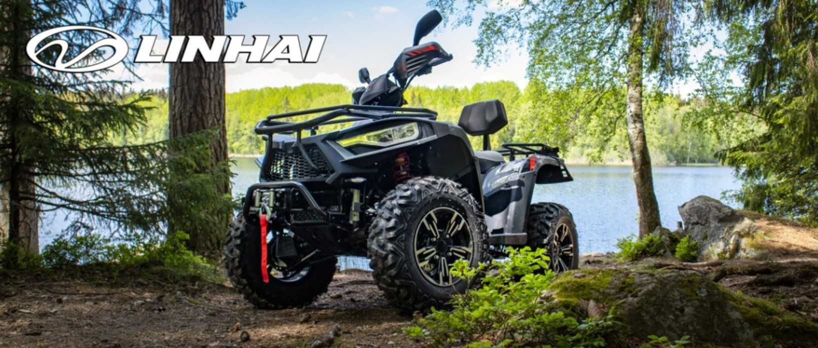 Новый квадроцикл 4x4 Linhai Yamaha LH300ATV-3D Promax Серый !