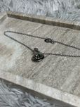 Vivienne Westwood Saturn mini green кулон подвеска