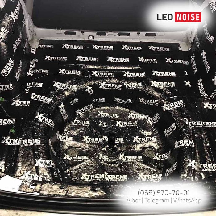 Виброизоляция Шумоизоляция Acoustics Ватин каучк MultiMat авто шумка