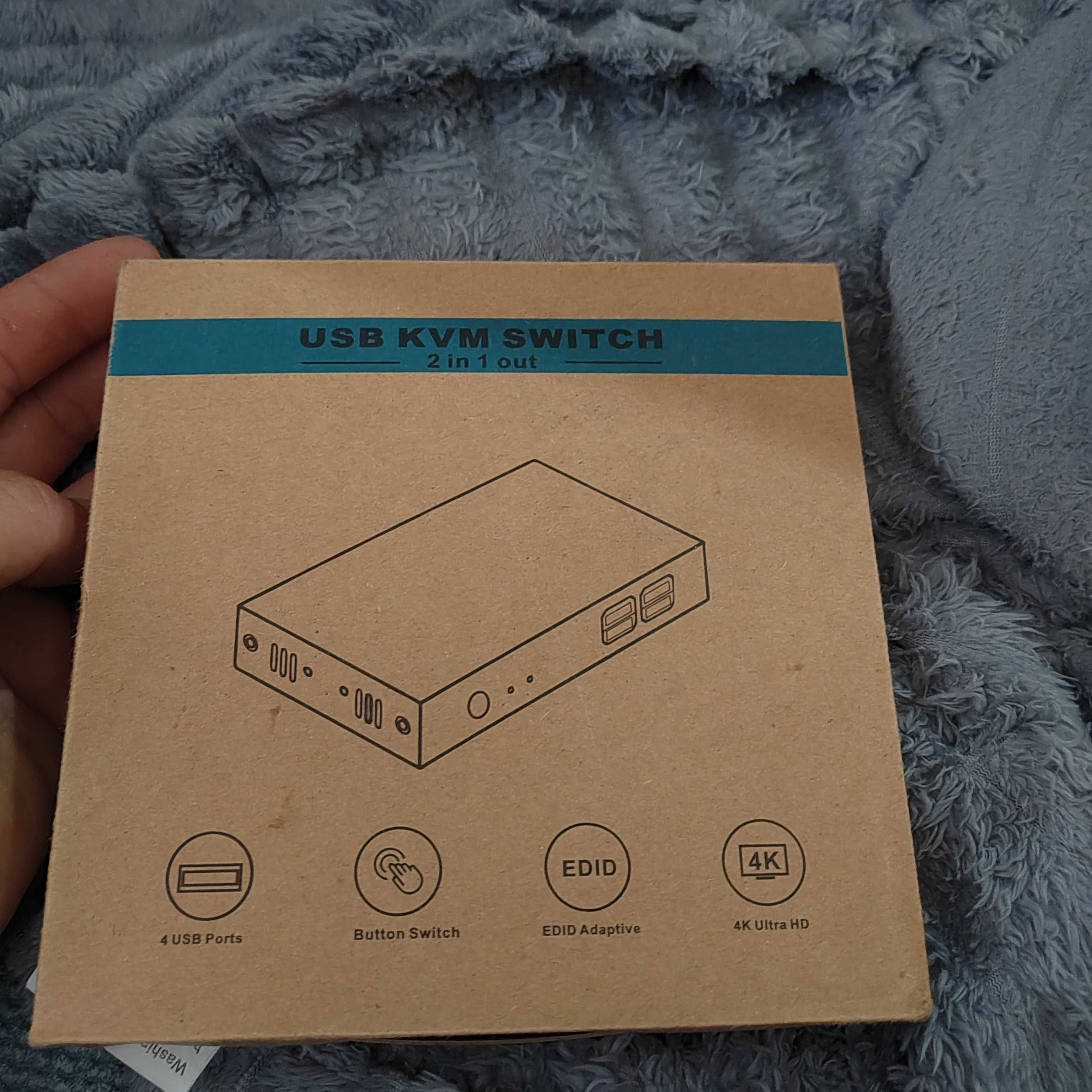 USB KVM SWITCH 2in 1out sprzedam nowe urządzenie