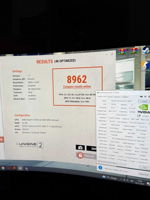 Протестована Ігрова Відеокарта NVIDIA GeForce GTX 1080 Ti 11Gb