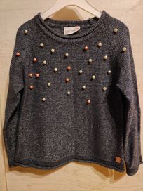 Sweterek świąteczny 104/110 Cocodrillo perełki