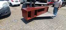 Movel em mogno com 2,5 e 50 cm altura