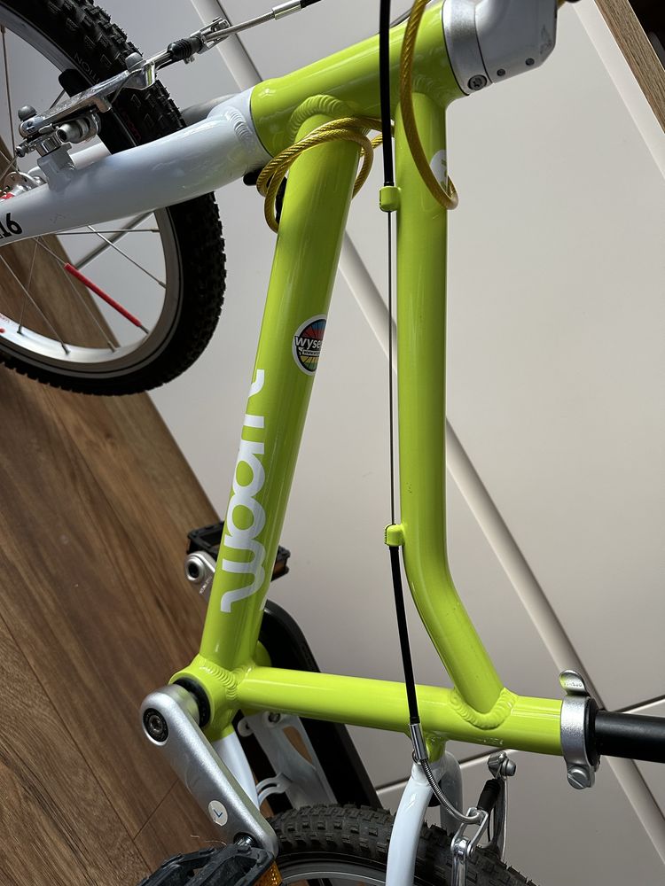 Rower Woom 3 Lime limonkowy 16” stan bdb, gwarancja