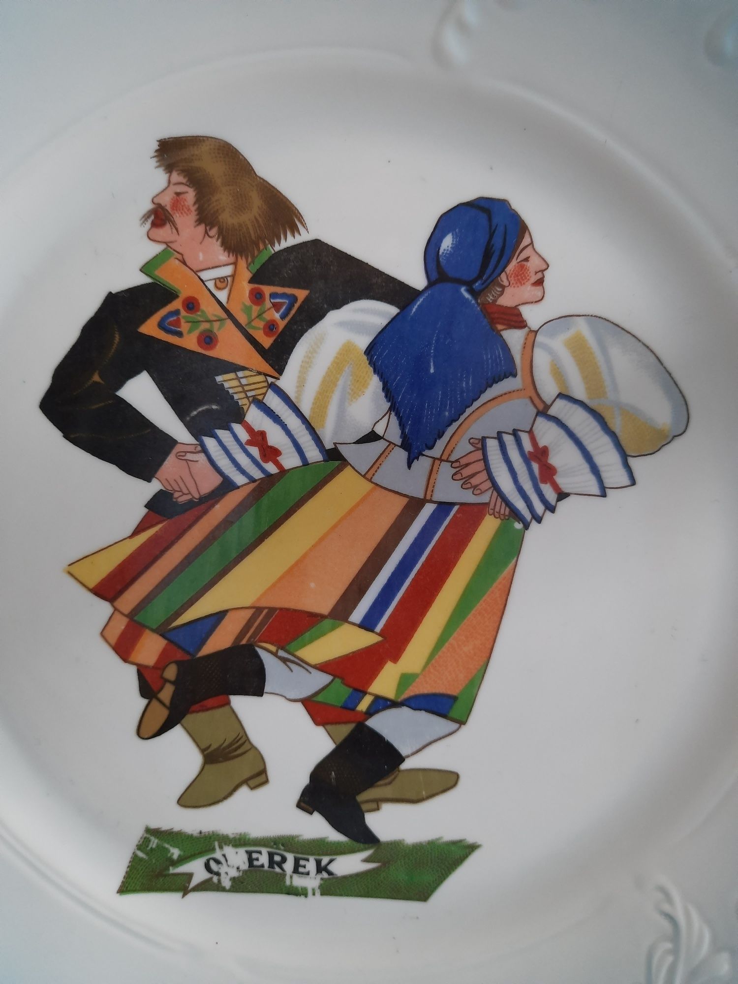 Talerz tańce polskie Oberek