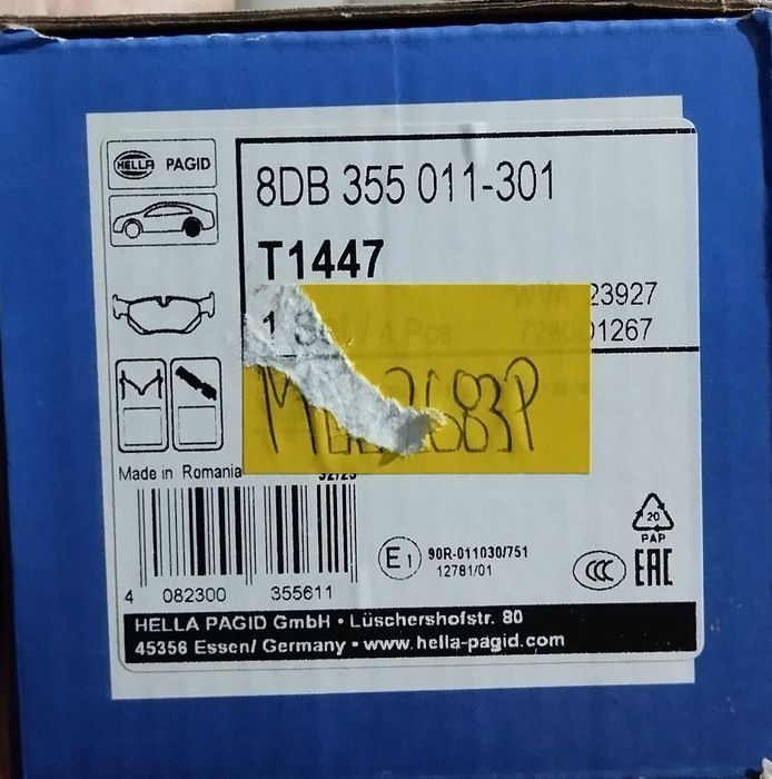 Discos BMW série 1 E 87 118d *NOVOS*