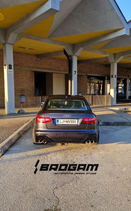 Задний бампер Audi A6 C6 седан рестаил RS6(С8) style