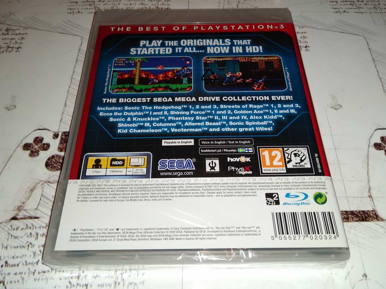 Sega Mega Drive Ultimate Collection Ps3 nowa