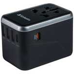 Verbatim Adapter podróżny EU/UK/US3xUSB-A/2xUSB-C PD 61W UTA-04 czar