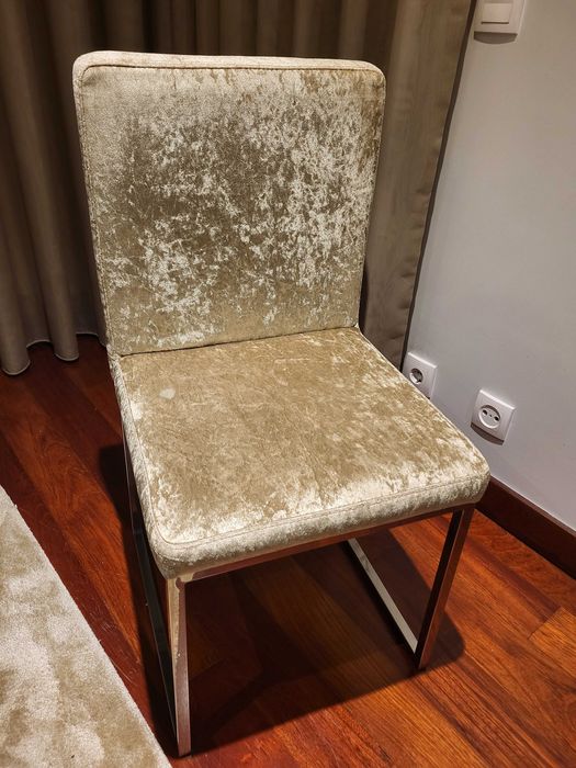 Cadeiras de Sala como novas com inox