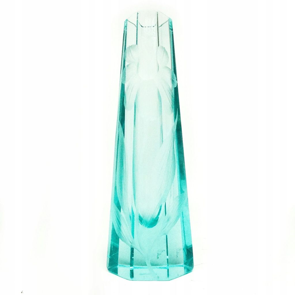 N8F Moser uranowy wazon "Lara" ART DECO