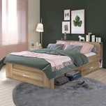 Cama madeira com 3 gavetas