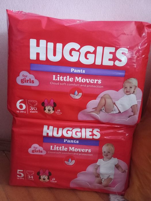 Huggies Pants Little Movers for girls 6 підгузники-трусики