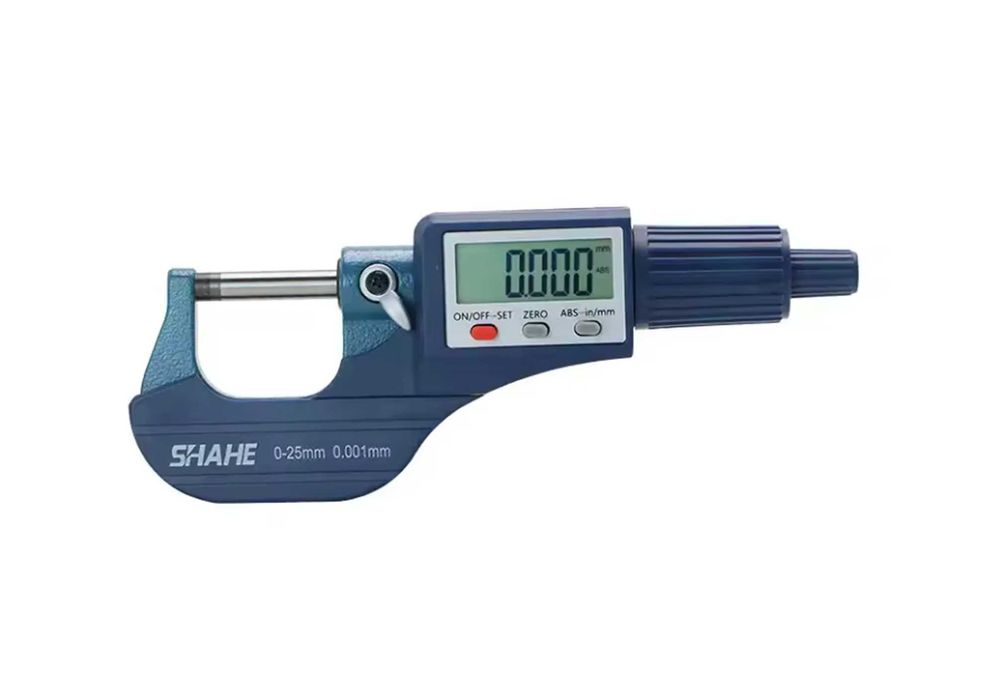 Цифровий мікрометр SHAHE 0–25 мм для точної металевої обробки
