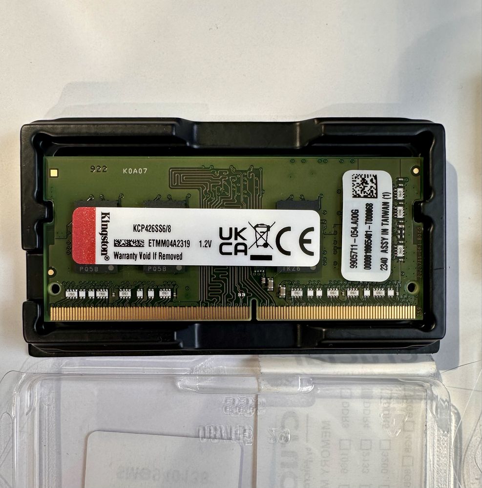 Оперативна памʼять 2/8GB RAM SODIMM DDR4-2666 8ГБ 2шт