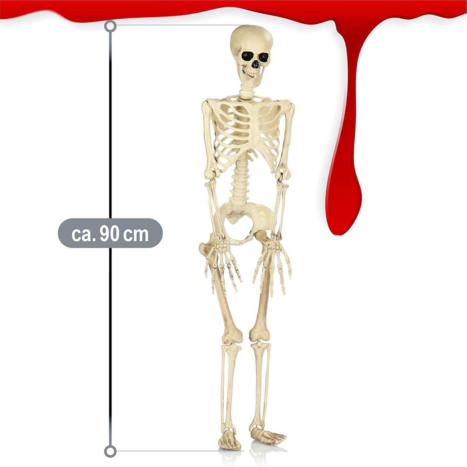 Esqueleto para Halloween, decorativo, (90 cm)