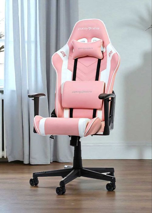 Fotel DXRacer P132 Prince Series Gaming Chair - PINK/WHITE