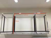 Chromowane wieszaki na ścianę stojak sklep wyposażenie wnętrz magmaris